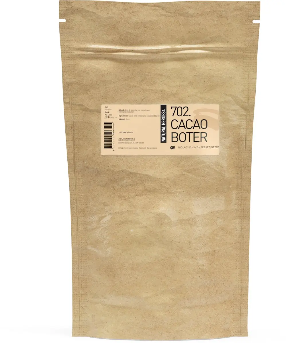 Natural Heroes Cacaoboter Ongeraffineerd 50g