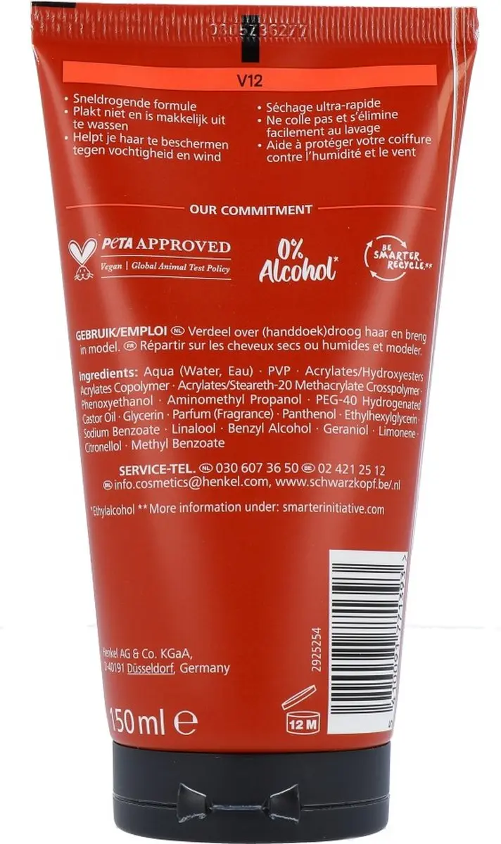 Taft Haargel V12 - 150ml