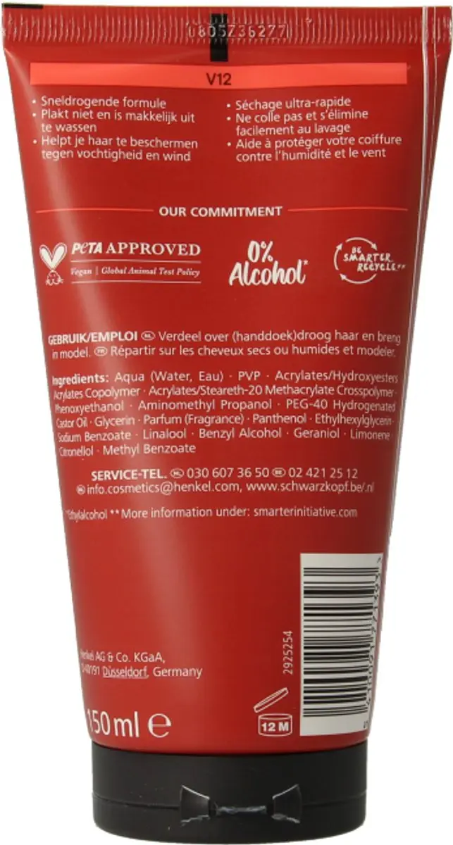 Taft Haargel V12 - 150ml