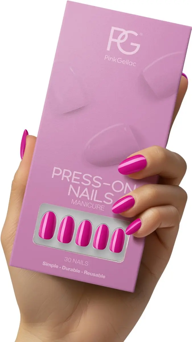 Pink Gellac Press On Nails 368 Intense Plum