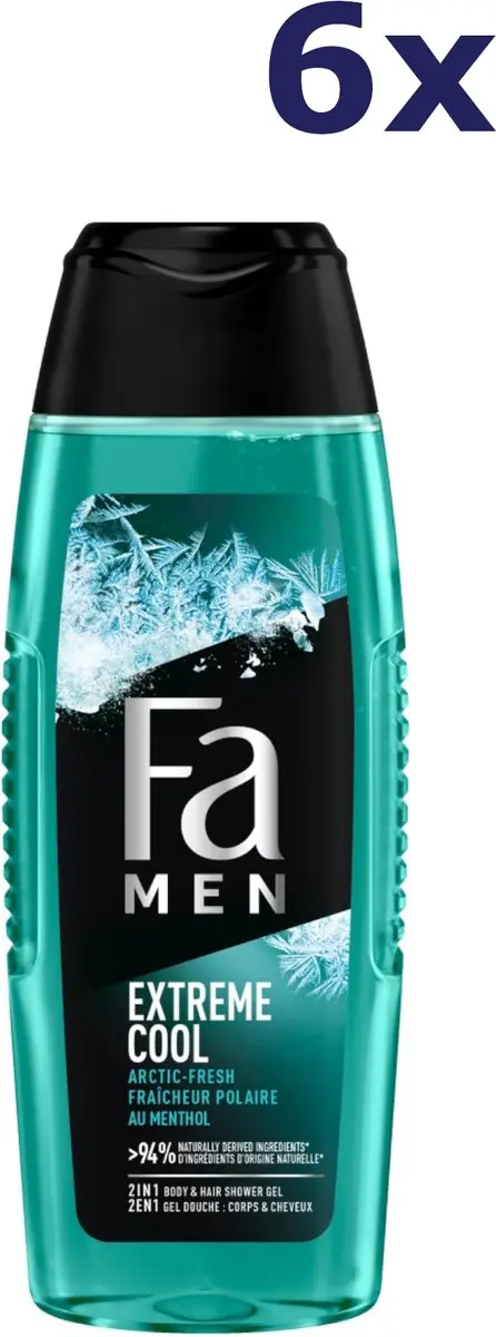 Fa Men Extreme Cool Shower Gel 6x250ml