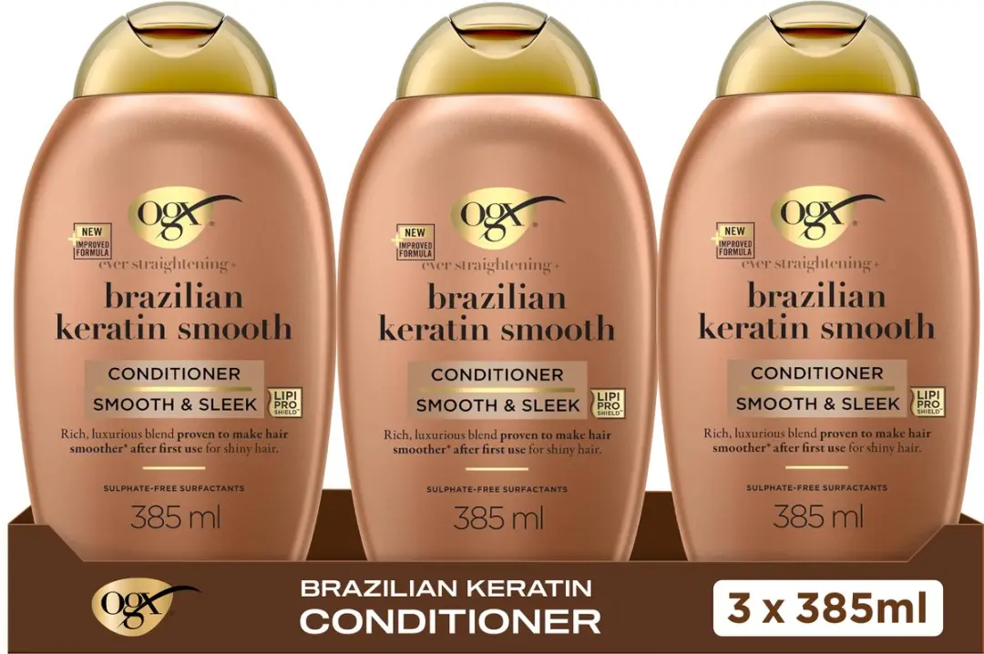OGX Brazilian Keratine Smooth Conditioner 3x385ml