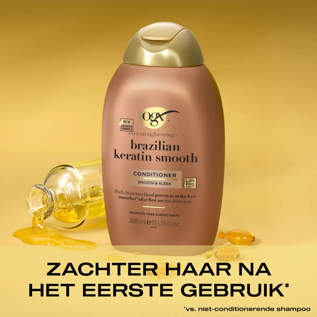 OGX Brazilian Keratine Smooth Conditioner 3x385ml