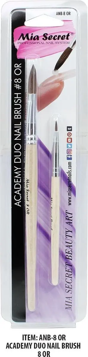 Mia Secret Academy Duo Acryl Penseel #8