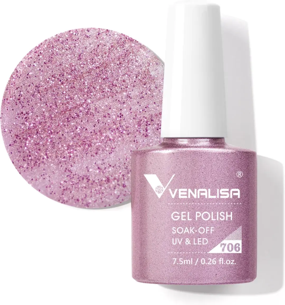Venalisa UV Gellak Purple Sparkle 7.5ml