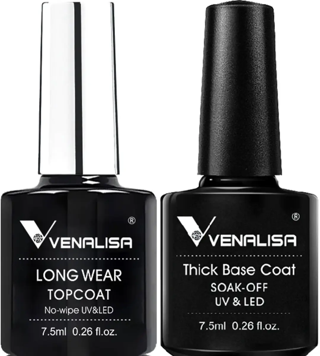 Venalisa Long Wear Top & Base Coat Gellak Set 15ml