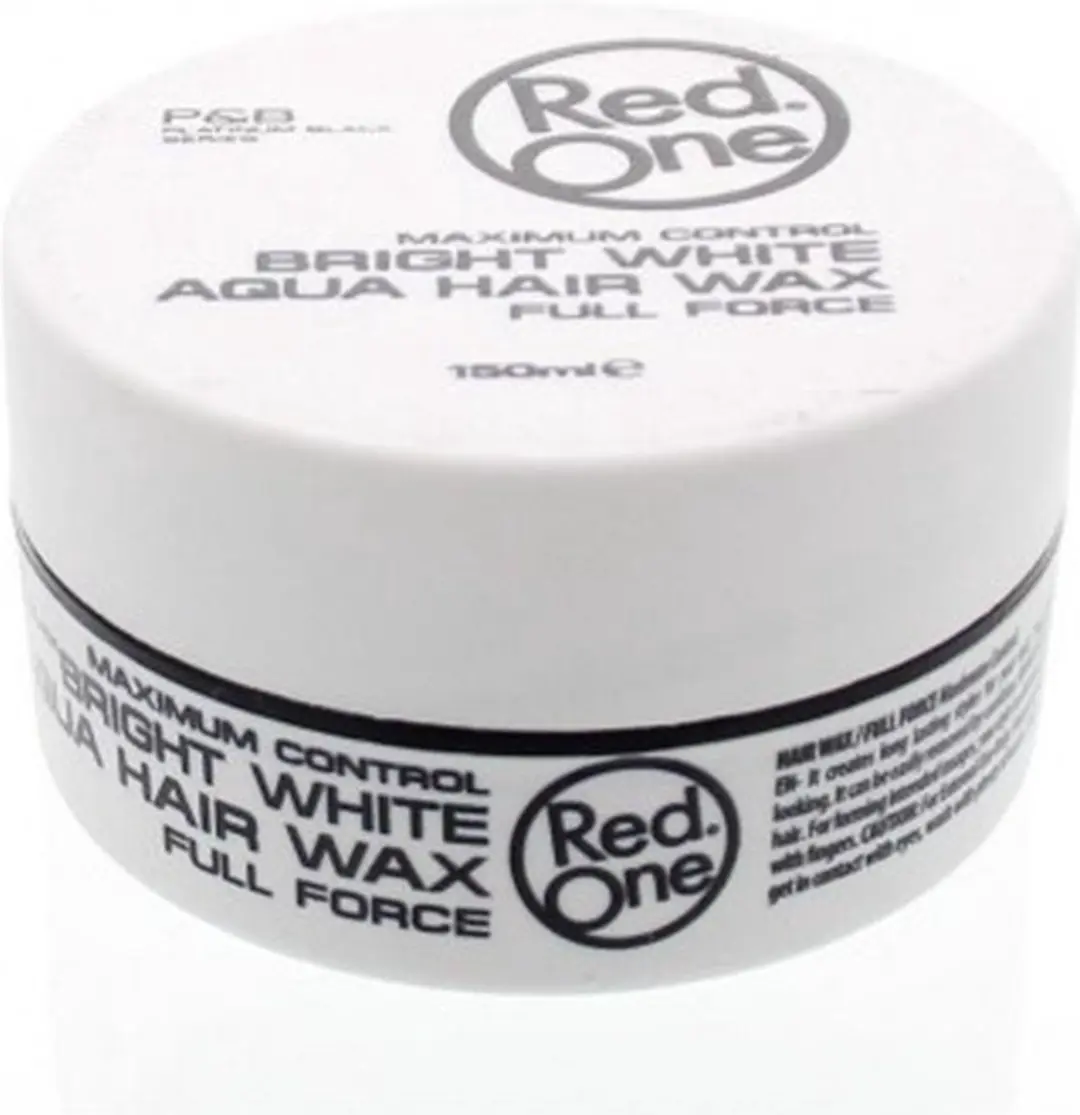 Red One Maximum Control Hair Wax 150ml - 2700ml (18x150ml) - Aqua Bright White