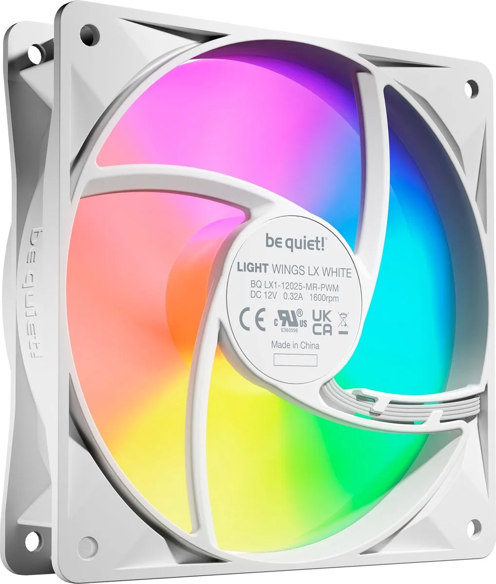 be quiet! Light Wings LX BL122 Ventilator - 3x 120mm Wit