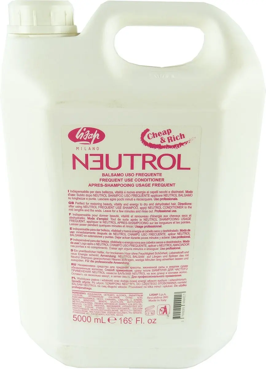Lisap Neutrol Cheap + Rich Conditioner 5000ml