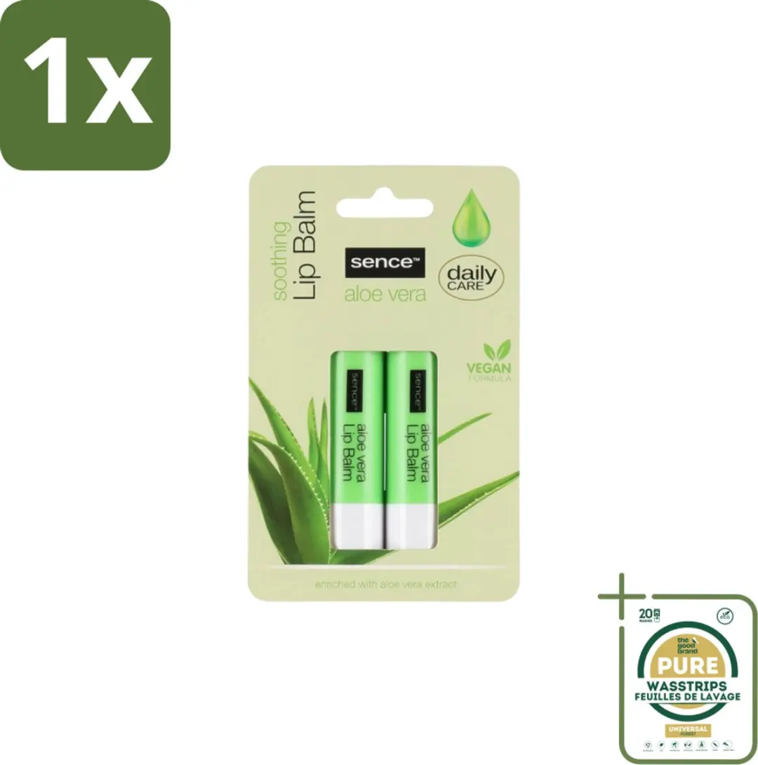 Sence Lippenbalsem Aloë Vera 9g - Groen