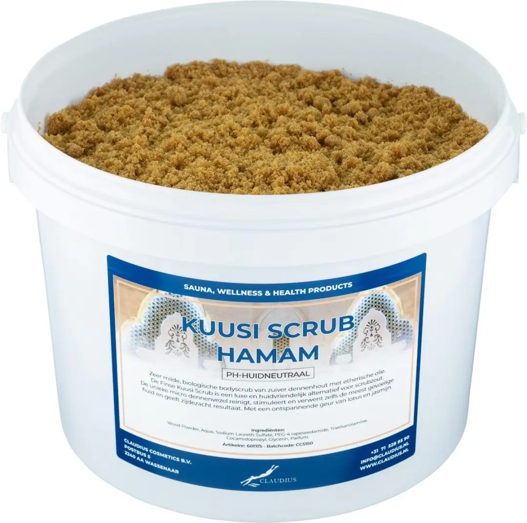 Splashbox Cosmetics Kuusi Scrub Hamam Hydraterende Lichaamsscrub 1L