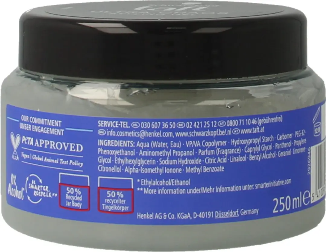 Taft Chaos Geleejelly Extra Strong 250ml