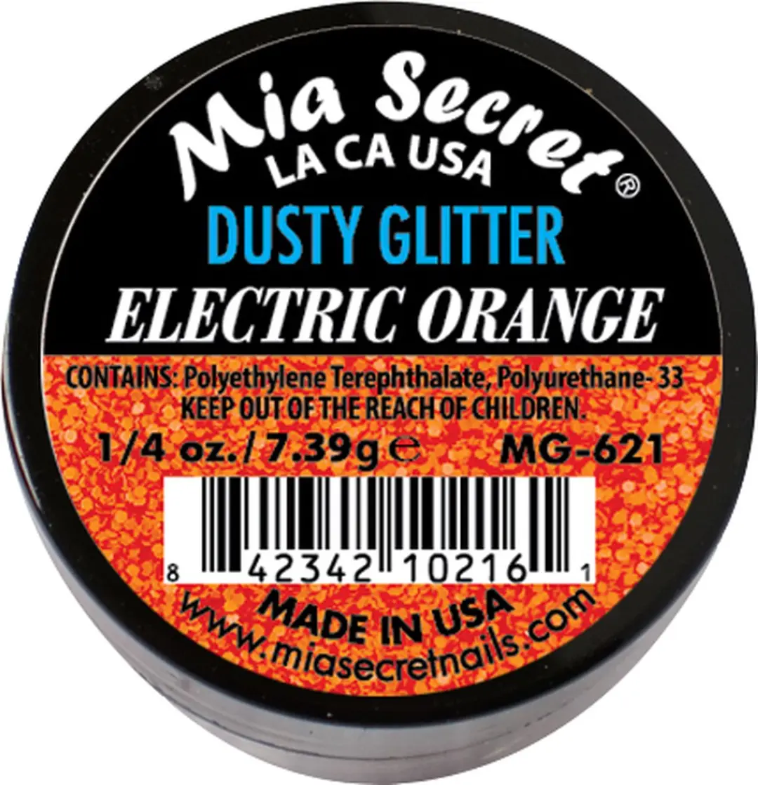 Mia Secret Alpha & Dust Glitter Acrylpoeder Electric Orange 20ml