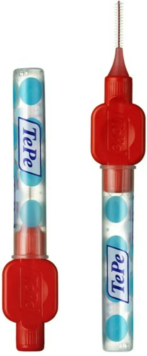 TePe Ragers 0,5mm - 48 Stuks (6x8) Rood