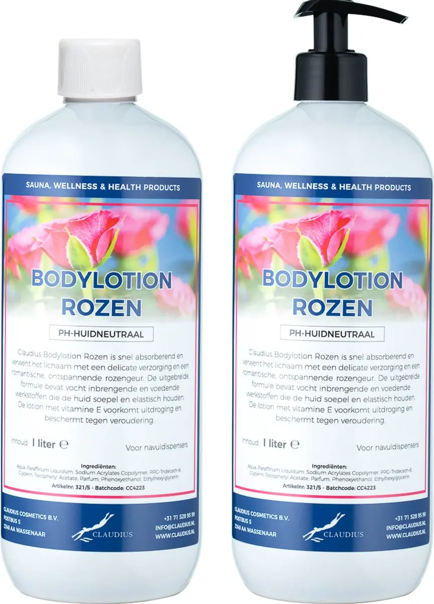 Splashbox Cosmetics Rozen Bodylotion 2 Liter - 2 Stuks