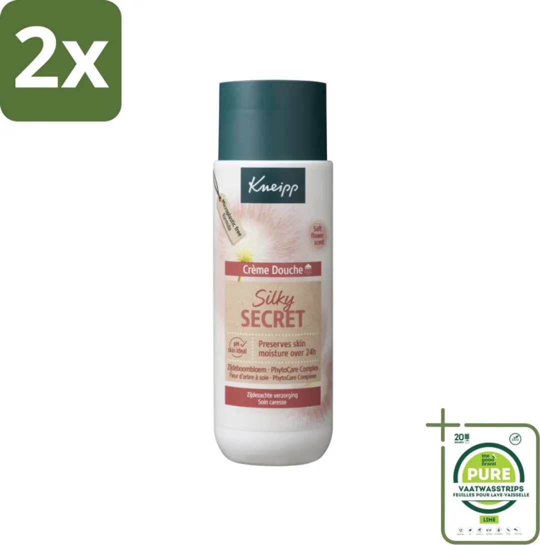 Kneipp Silky Secret Douchecrème 400ml - 2 Stuks