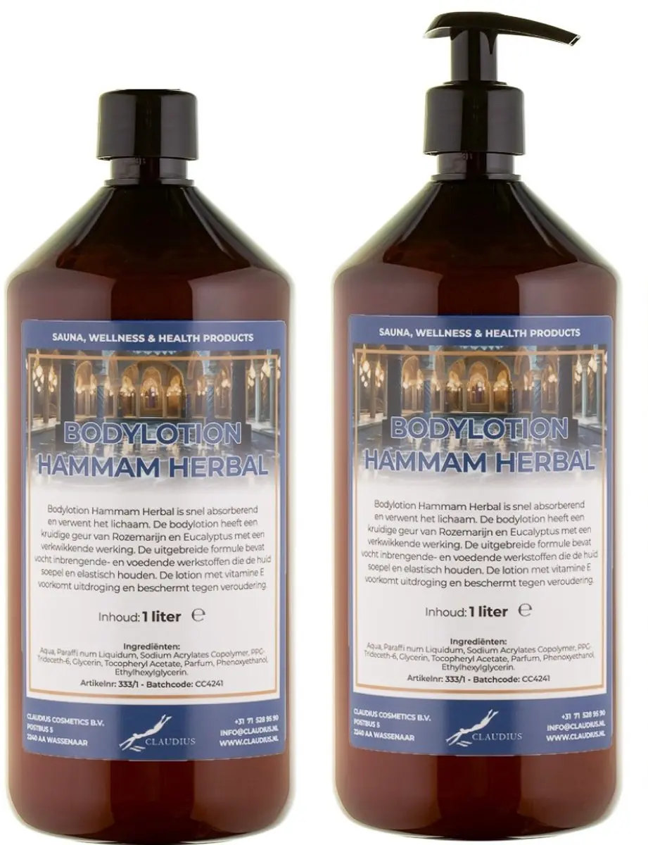 Splashbox Cosmetics Hammam Herbal Bodylotion 2L - 2 Stuks
