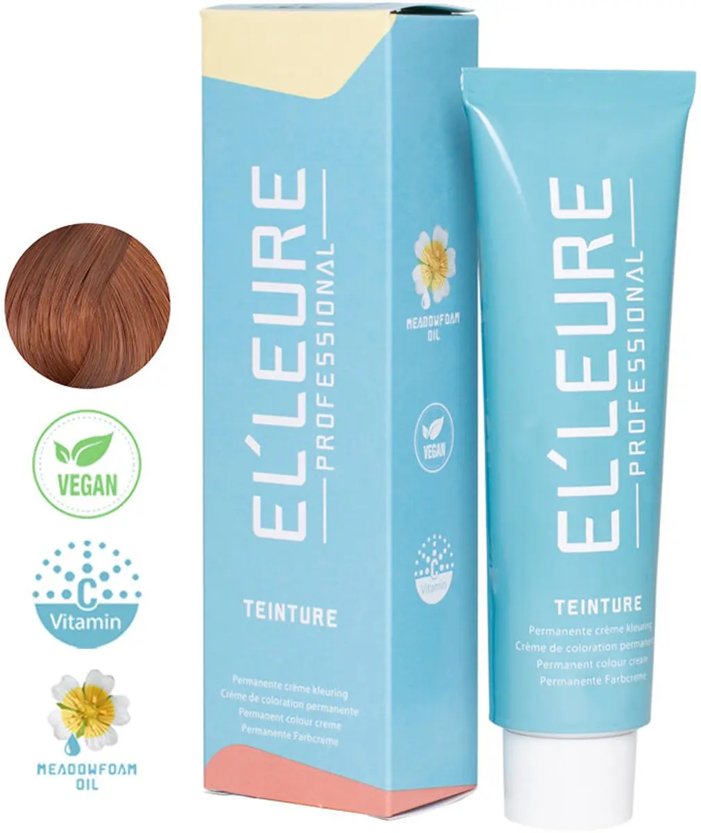 Elleure Haarverf Teinture 6.44 Donker Kopergoudblond 100ml