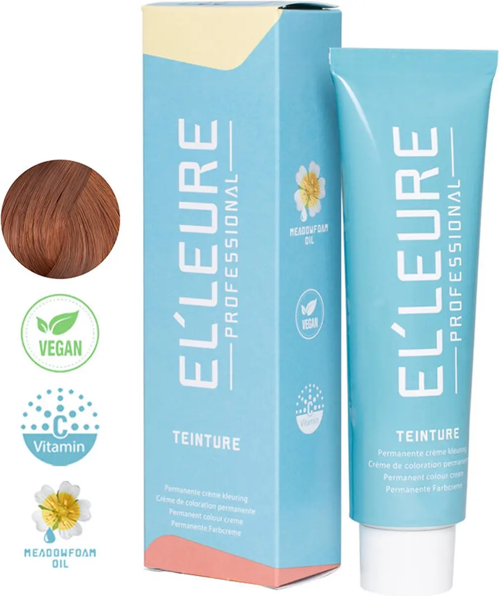 Elleure Haarverf Teinture 6.44 Donker Kopergoudblond 100ml