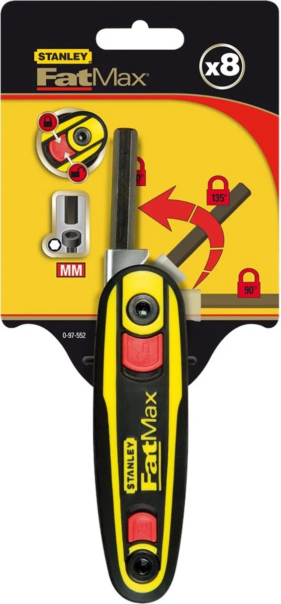 Stanley FatMax Stiftsleutelset 8-delig - 0-97-552