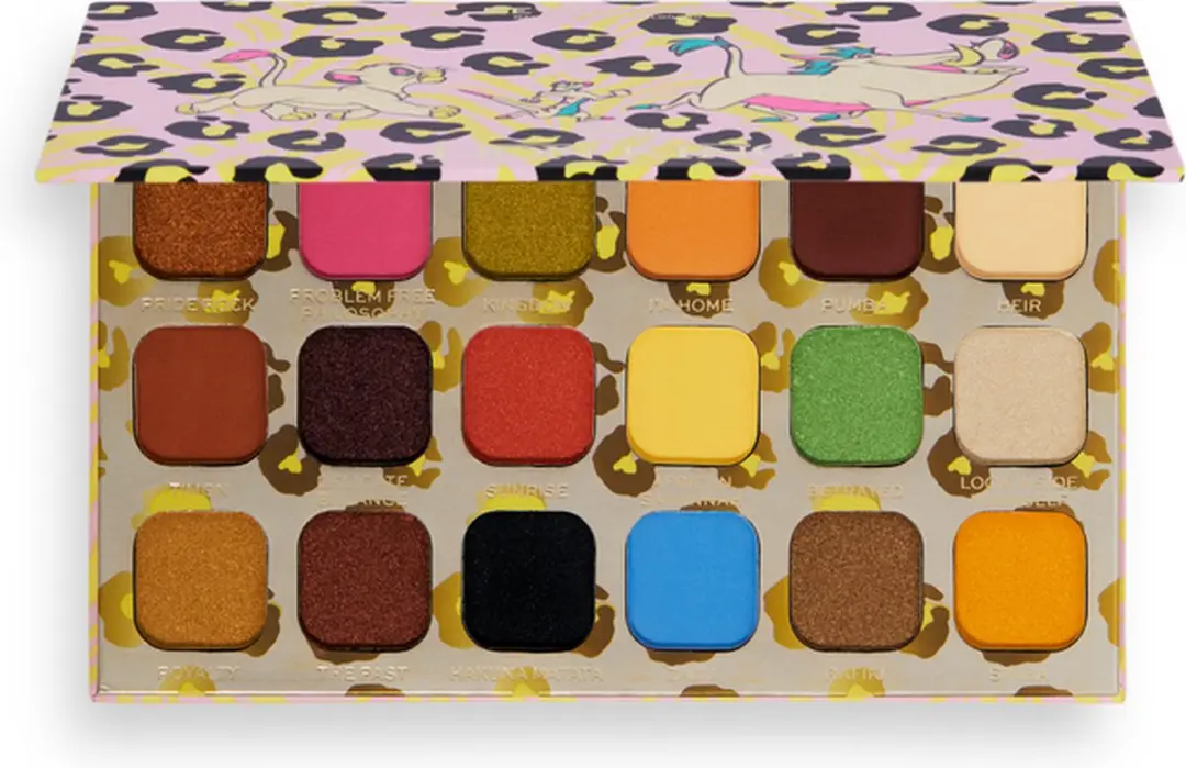Makeup Revolution x Disney Lion King Hakuna Matata Oogschaduw Palette - 18 Kleuren
