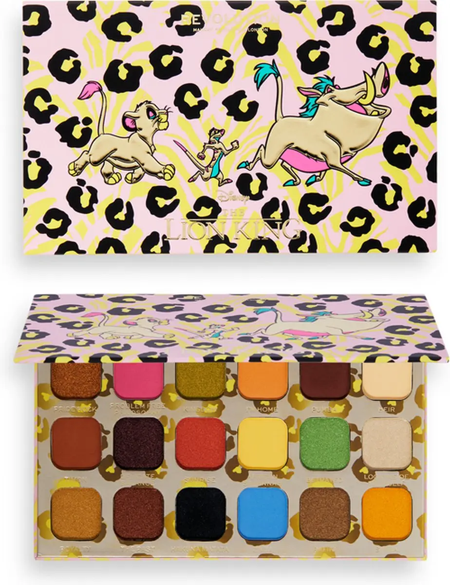 Makeup Revolution x Disney Lion King Hakuna Matata Oogschaduw Palette