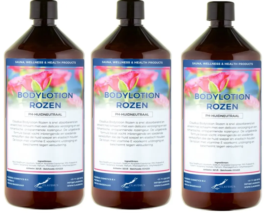 Splashbox Cosmetics Bodylotion Rozen 1L - 3 Stuks