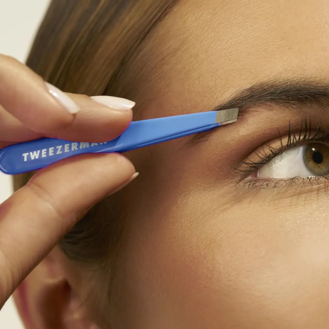 Tweezerman Mini Slant Pincet Bahama Blue - Epileren