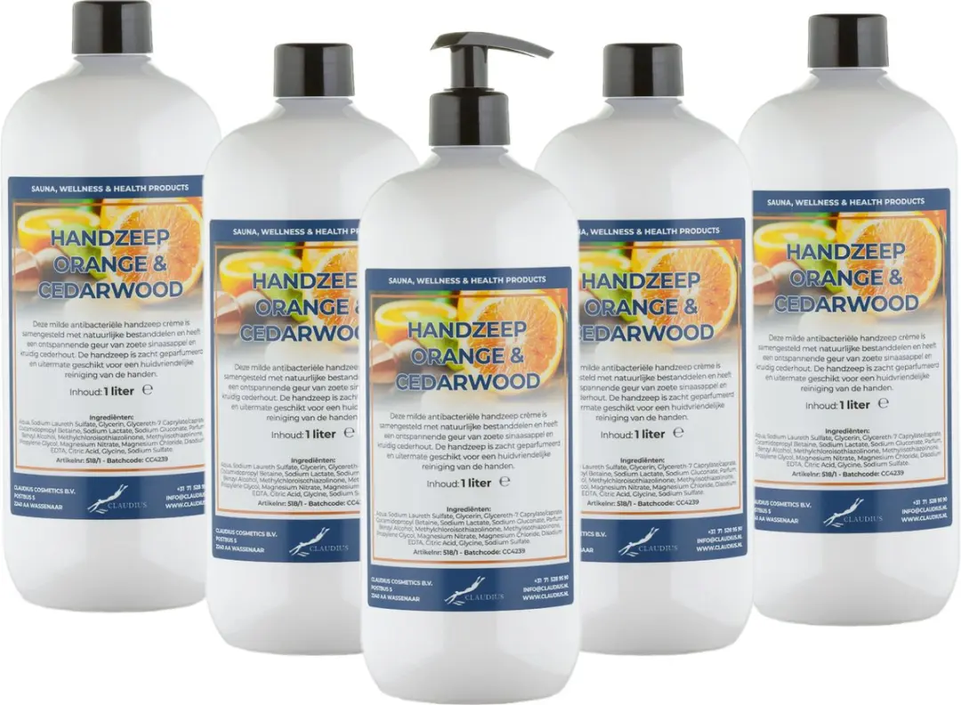 Splashbox Cosmetics Handzeep Sweet Orange & Cedarwood 5L
