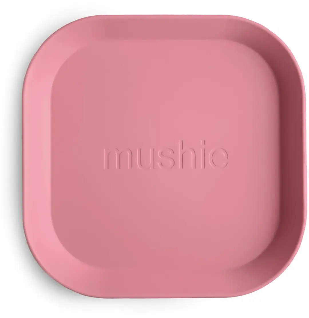 Mushie Bord Vierkant Set 2 Stuks - Dusty Rose
