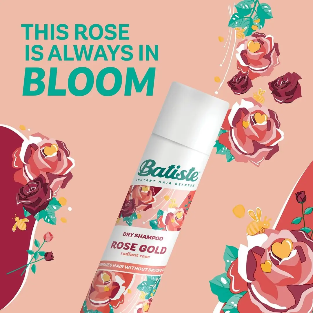 Batiste Dry Shampoo Rose Gold 350ml