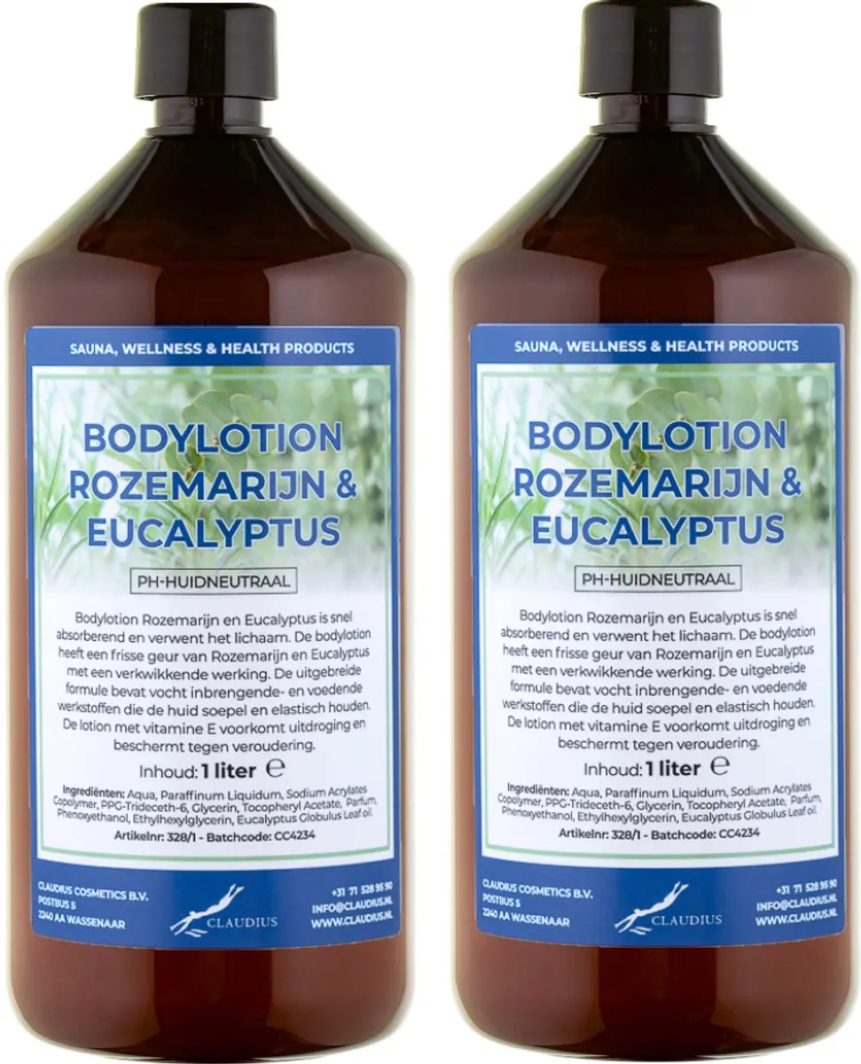 Splashbox Cosmetics Rozemarijn & Eucalyptus Bodylotion 2 Liter
