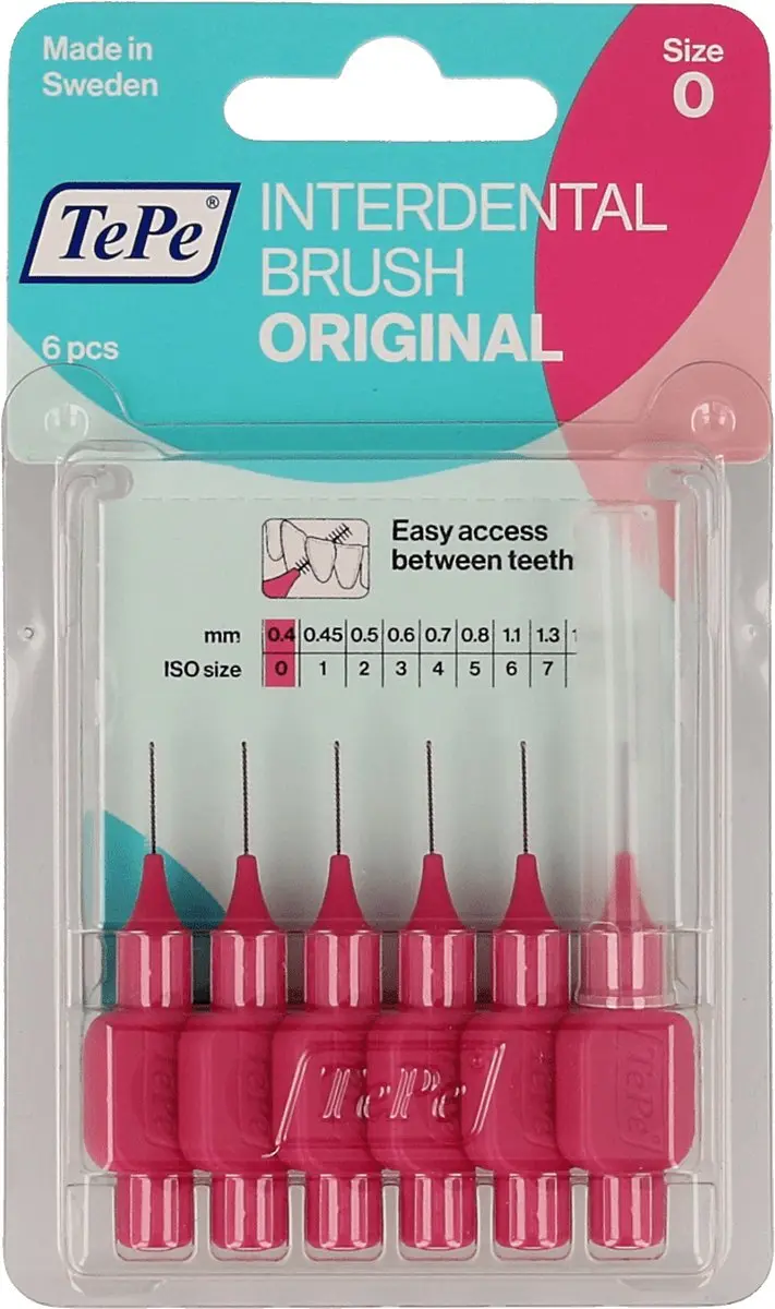 TePe Origineel Roze G2 Ragers - 6 Stuks