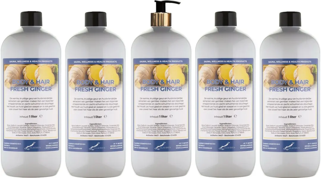 Splashbox Cosmetics Body & Hair Fresh Ginger 5x1L
