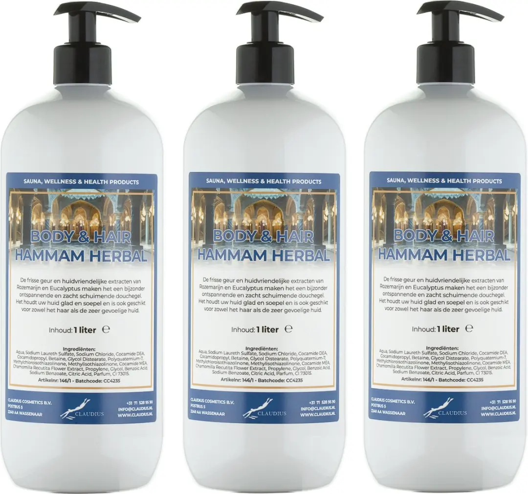 Splashbox Cosmetics Body & Hair Hammam Herbal 1L