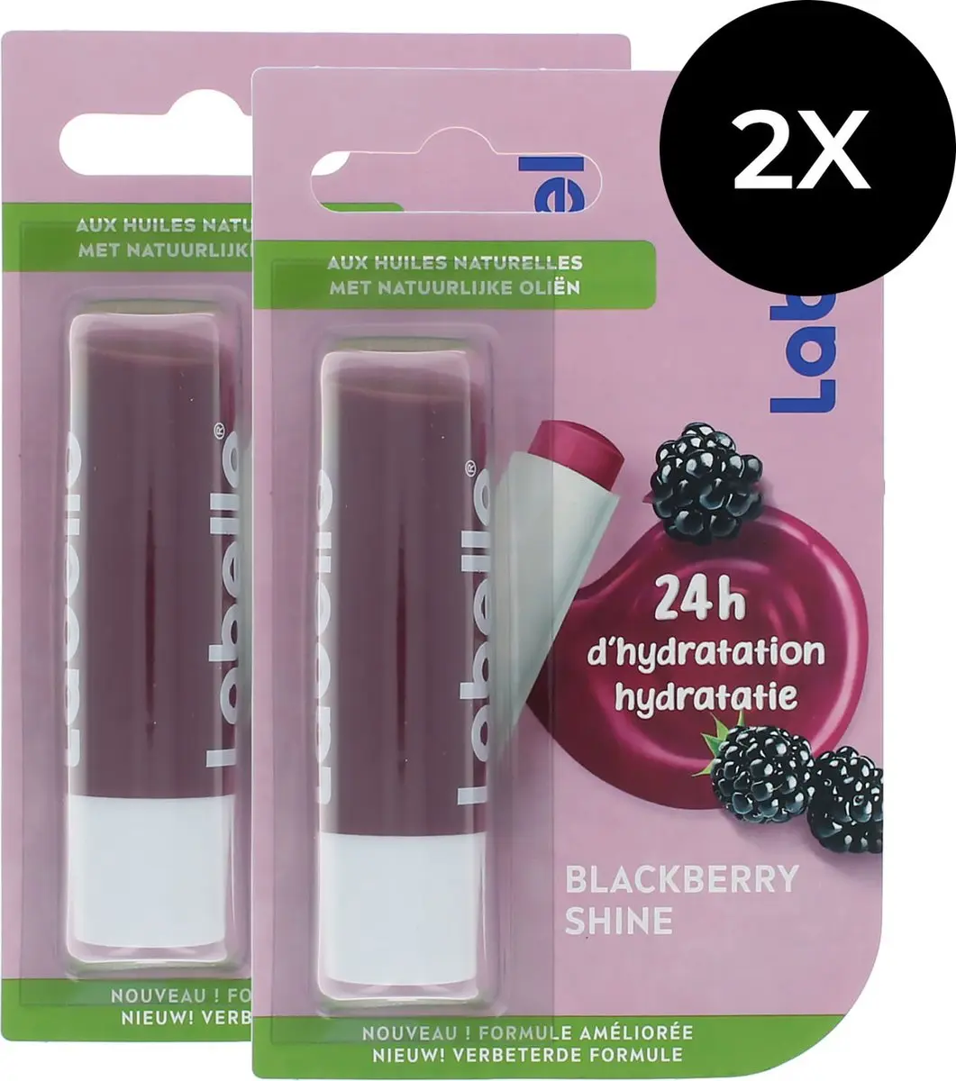 Labello Duopack Lippenbalsem Blackberry Shine - 2x11ml
