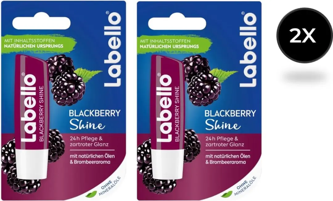 Labello Duopack Lippenbalsem Blackberry Shine