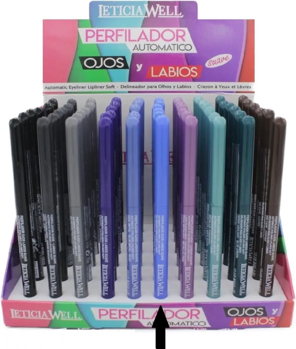 LETICIA WELL Blauw Lippotlood & Oogpotlood 33314 - Draaibaar - 0.2g