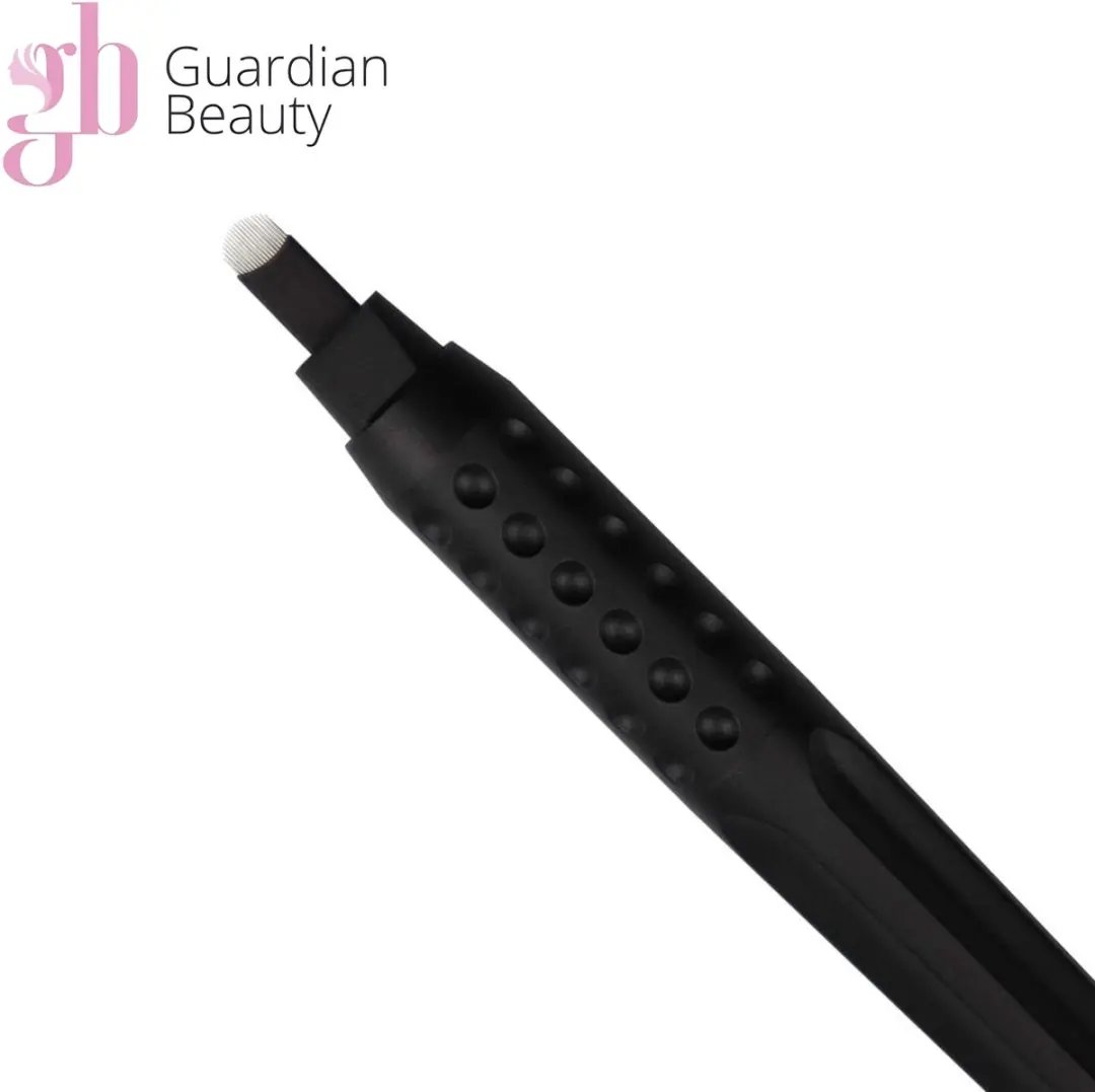 Guardian Beauty Microblading Wenkbrauwpen 18U - 0,15mm Mesjes - Zwart