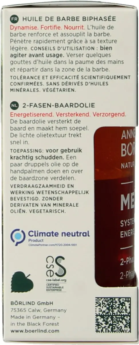 Annemarie Börlind Men 2-Phase Baardolie 50ml - afbeelding 6 van 6