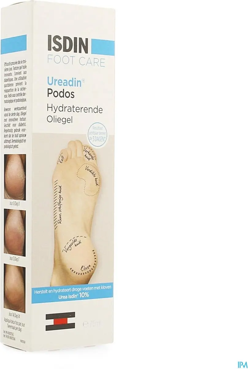 Isdin Ureadin Podos Hydraterende Oliegel 75ml - afbeelding 6 van 6
