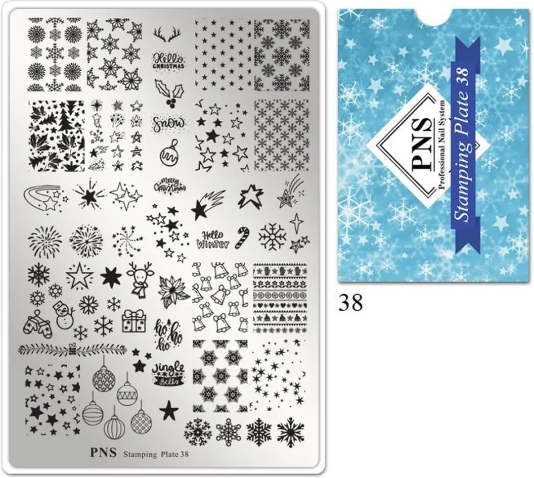 Korneliya PNS Stamping Plate 38 HELLO WINTER
