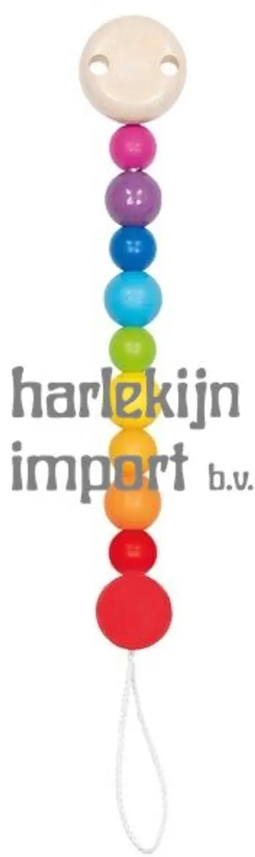 Goki Fopspeenketting Regenboog - Hout
