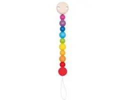 Goki Fopspeenketting Regenboog - Hout
