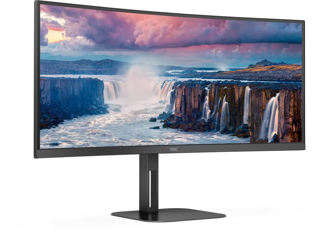 AOC V5 CU34V5C Curved Monitor 34 inch - QHD 100Hz - USB-C 65W