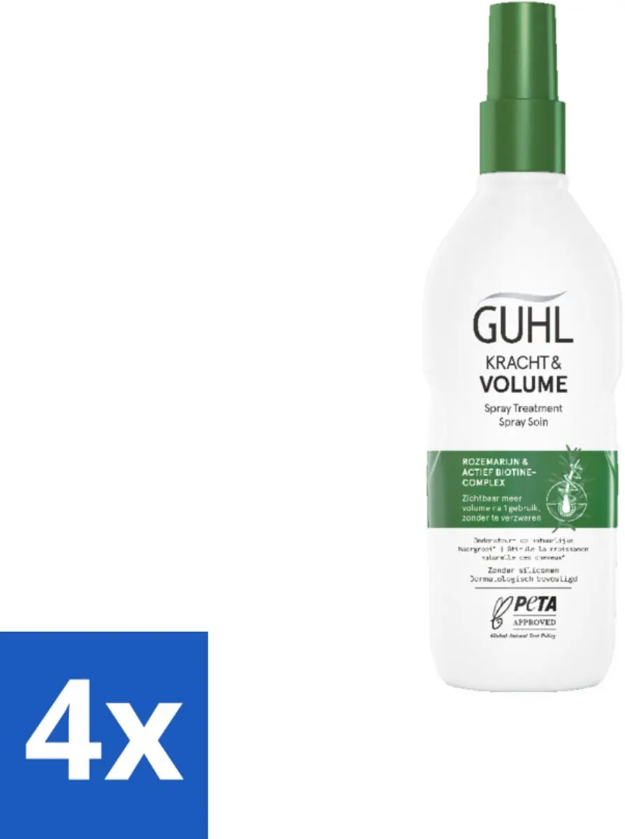 Guhl Kracht & Volume Spray Treatment 150ml - 4 Stuks