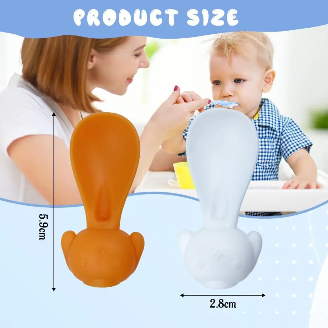 ECTEATOY Siliconen Babyvoedingsset 4-delig - Zachte Mondstukken - Lekvrij