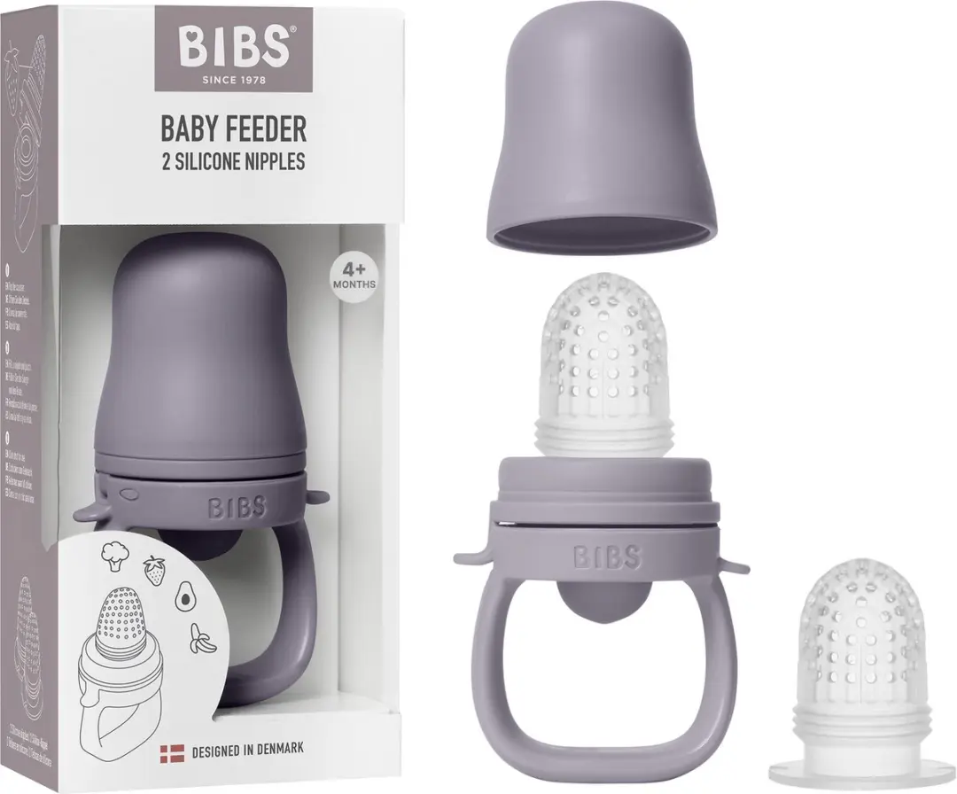 BIBS Baby Feeder Fossil Grey