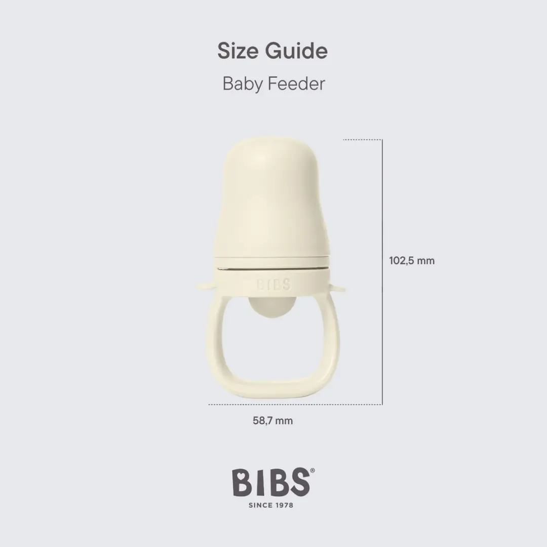 BIBS Baby Feeder Fossil Grey - Siliconen Speentjes 2 Stuks
