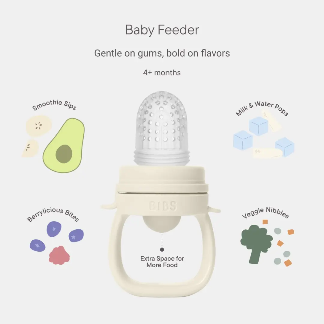 BIBS Baby Feeder Fossil Grey - Siliconen Speentjes 2 Stuks - afbeelding 6 van 6